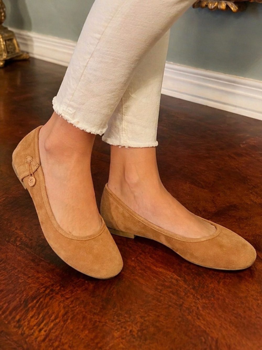 GUC UGG Eitan Slip On Ballet Style Flats Shoes in Chestnut Size 6.5 M